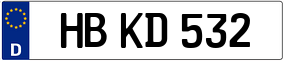 Trailer License Plate